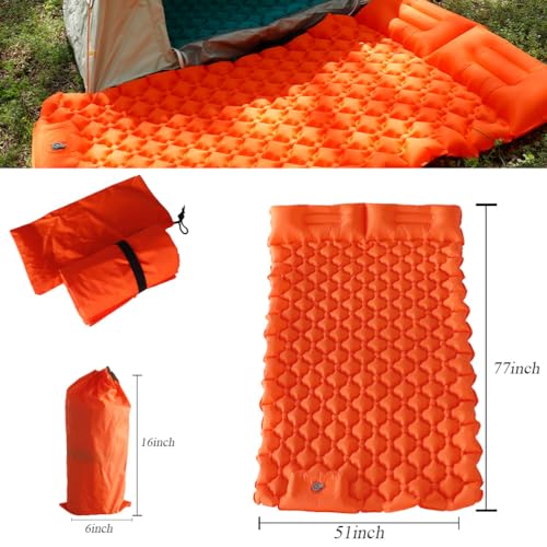 HI FINE CARE Tapis de Couchage Gonflable pour Camping - Matelas Léger et Comfontable pour Voiture, Randonnée et Tente - 