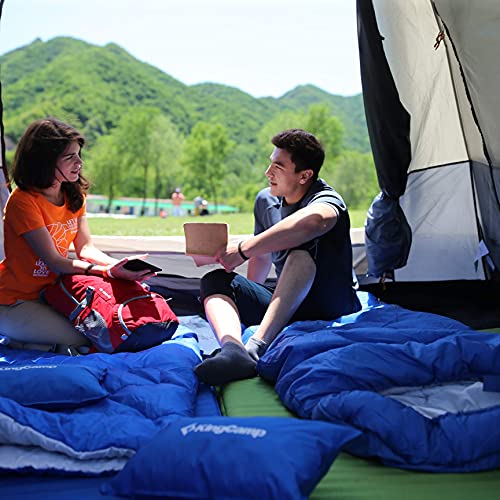 KingCamp Sac de Couchage Rectangulaire 3-4 Saisons Adulte Enfant Ultra Léger Camping Trekking